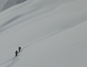 Brock Carlton takes steps towards a challenging ski slope