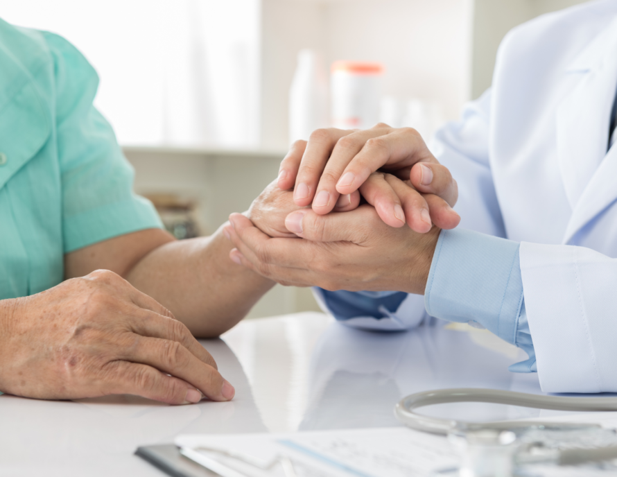 patient being shown empathy by Doctor