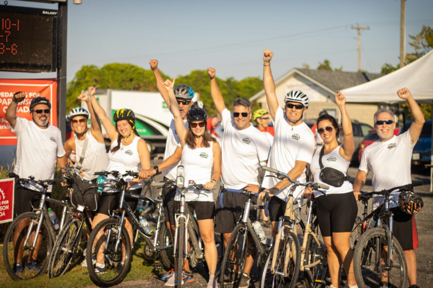 Pedaling for Parkinson's event