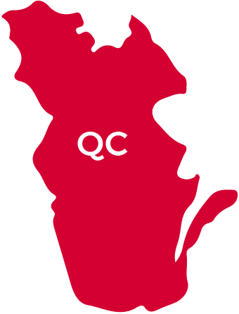 map of Quebec