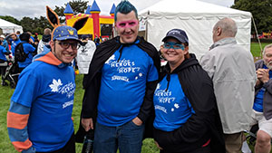 image of three people at event
